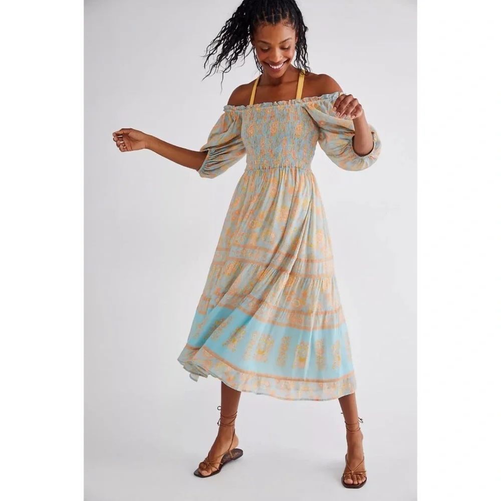 Spell & The Gypsy Juniper Shirred Dress x Free People